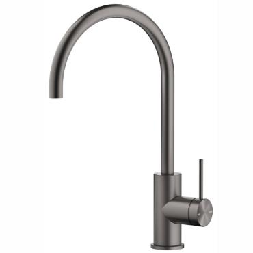 Mica Gooseneck Sink Mixer - Gun Metal Grey