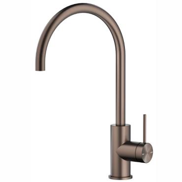 Mica Gooseneck Sink Mixer - Dusk Bronze