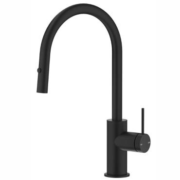Mica Pull Out Sink Mixer - Black