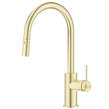 Mica Pull Out Sink Mixer - French Gold