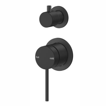 Mica Shower Mixer w/ Diverter - Black