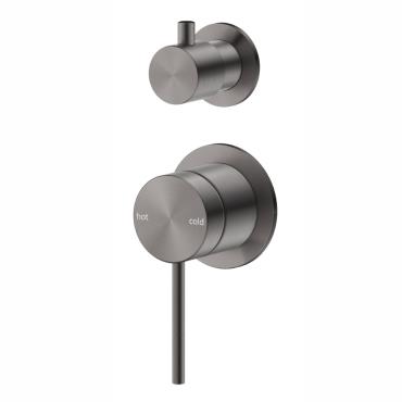 Mica Shower Mixer w/ Diverter - Gun Metal Grey