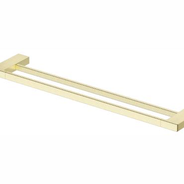 Milos Double Towel Rail - French Gold