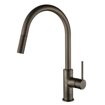 Pull out Sink Mixer - Brushed Brass