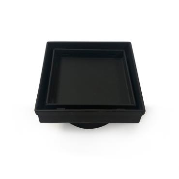 Radiant Tile Insert Waste - Black (Matt)
