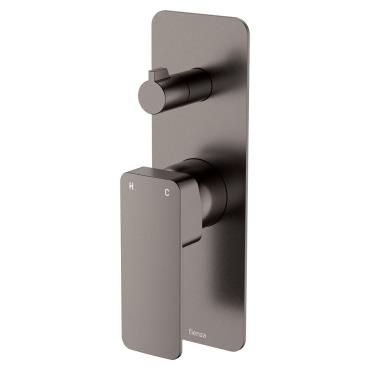 Tono Wall Diverter Mixer 1 Plate - Gun Metal Grey