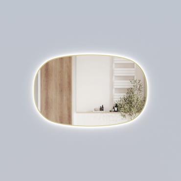 Valmont Horizontal 1400mm LED Mirror - Brushed Gold