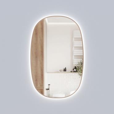Valmont Vertical 580mm LED Mirror - Brushed Bronze