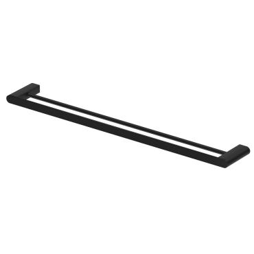 Supra Double Towel Rail - Black