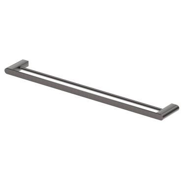 Supra Double Towel Rail - Gun Metal Grey