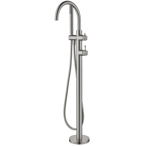 TAPWARE - Mica Fluted Freestanding Bath Mixer with Hand Shower