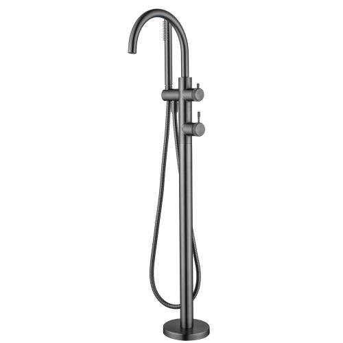 TAPWARE - Mica Fluted Freestanding Bath Mixer with Hand Shower