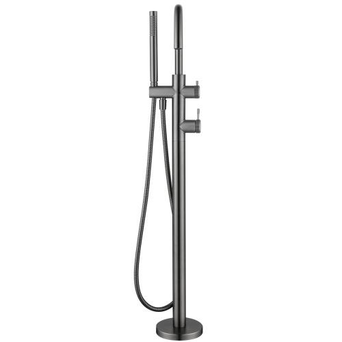 TAPWARE - Mica Fluted Freestanding Bath Mixer with Hand Shower