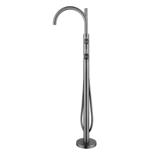 TAPWARE - Mica Fluted Freestanding Bath Mixer with Hand Shower