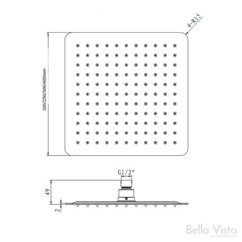 SHOWERS - Cresta Shower Head