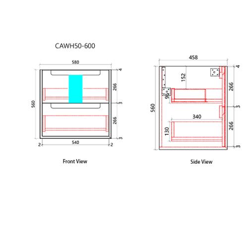 VANITIES - Flauto Wall Hung Vanity