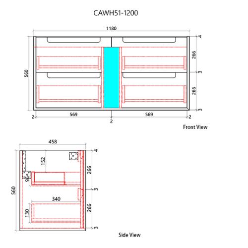 VANITIES - Moreno Wall Hung Vanity