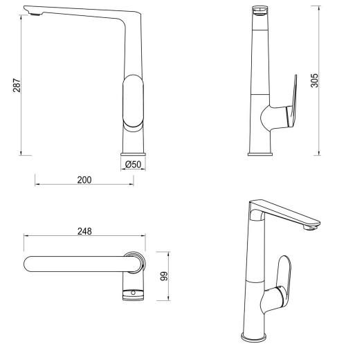 TAPWARE - Lantra Sink Mixer - French Gold