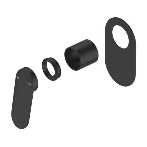 TAPWARE - Lantra Shower Mixer - Oval Plate - Black