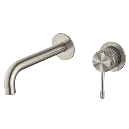TAPWARE - Mica Fluted Wall-Spout Combo - Brushed Nickel