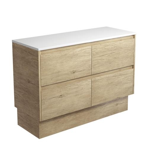 VANITIES - Amato Scandi Oak Floor Vanity w/ Ceramic Top