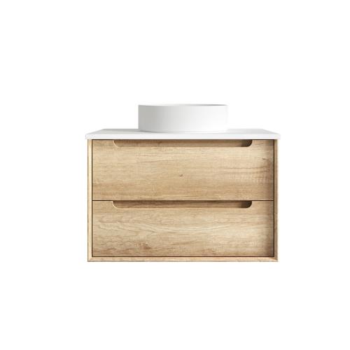 VANITIES - Byron Wall Hung Vanity Range - Natural Oak, 750mm