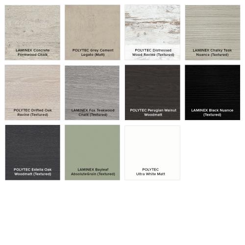 VANITIES - Carmen Wall Hung Doors & Draws Vanity w/ Dolce Ceramic Top VANITIES - Carmen Wall Hung Doors & Draws Vanity w/ Dolce Ceramic Top