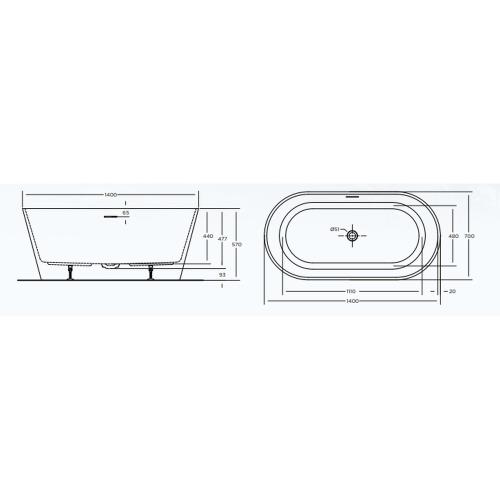 BATHS - COOPER Free Standing Bath Tub