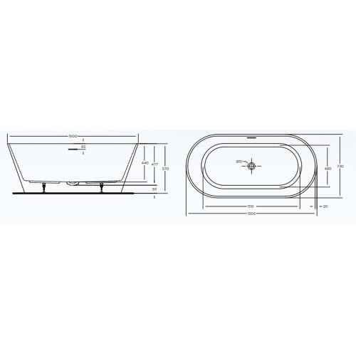 BATHS - COOPER Free Standing Bath Tub
