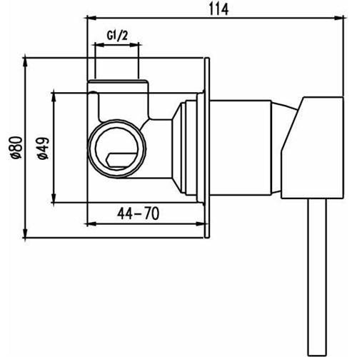 TAPWARE - Ideal Wall Mixer