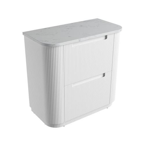 VANITIES - Curva Floor Vanity w/ Premium Stone Top