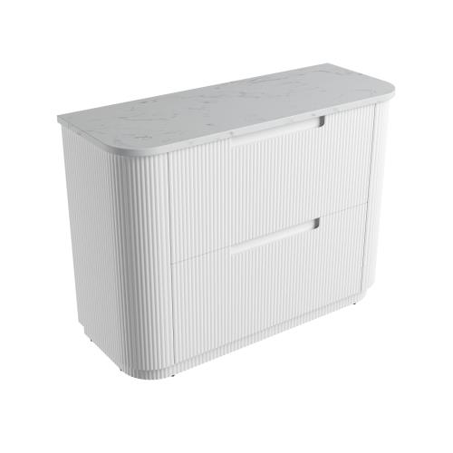 VANITIES - Curva Floor Vanity w/ Premium Stone Top