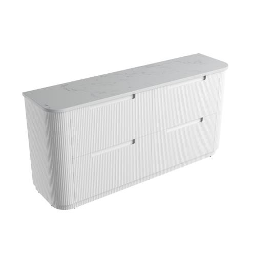 VANITIES - Curva Floor Vanity w/ Premium Stone Top