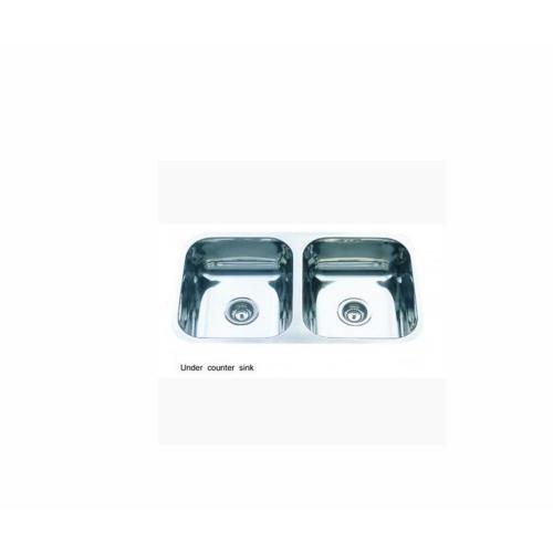 SINKS AND TROUGHS - Double Round Under Mount Sink
