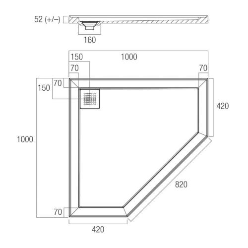 SHOWERS - ECO Shower Bases - Corner