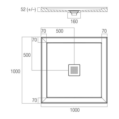 SHOWERS - ECO Shower Bases - UNDER 1000mm