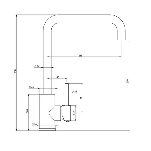 TAPWARE - Elle Matt Black Project Mixer MKII