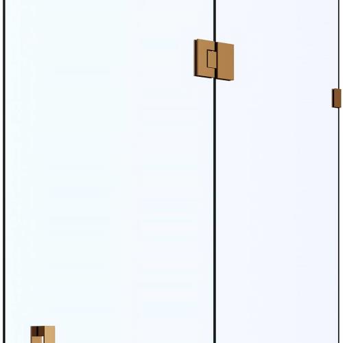 SHOWERS - Frameless Shower Screens Front Only - Dusk Bronze
