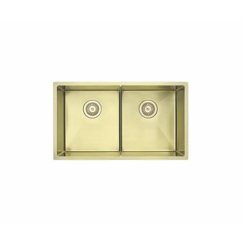KITCHEN & LAUNDRY - French Gold Double Bowl Sink