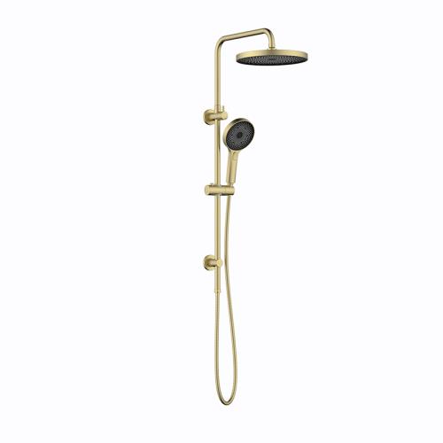 TAPWARE - Gabe Double Shower on Rail - Brushed Gold