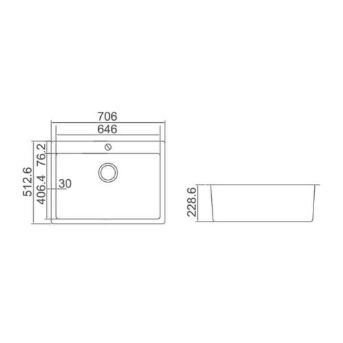 SINKS AND TROUGHS - Impact Large Single Bowl Sink