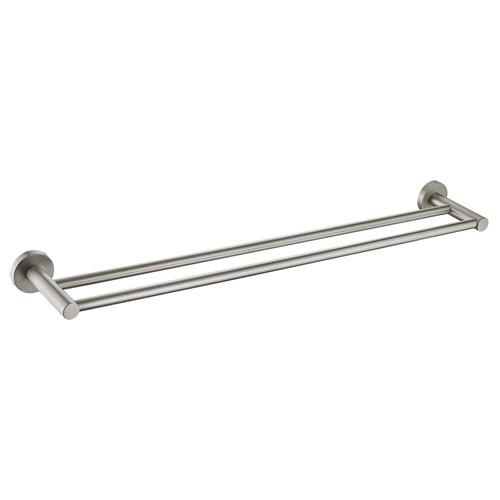 ACCESSORIES - Lennie Brushed Nickel Double Towel Rail