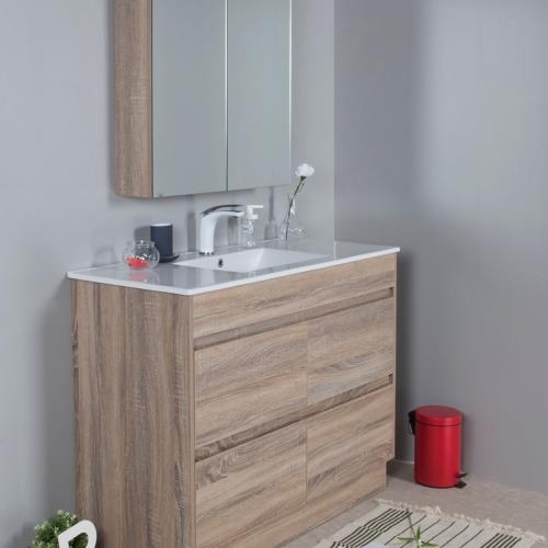 VANITIES - Leo Floor Vanity w/ Stone Top