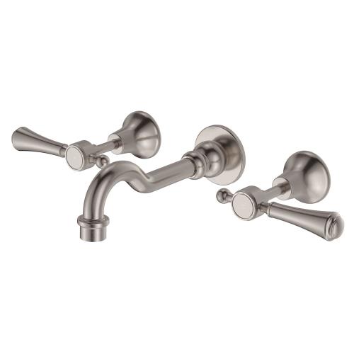 TAPWARE - Lillian Lever Basin/Bath Wall Set - Brushed Nickel