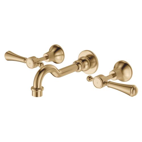 TAPWARE - Lillian Lever Basin/Bath Wall Set - Urban Brass