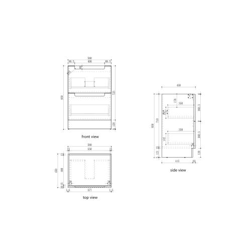 VANITIES - Lovina Floor Vanity Cabinet Only