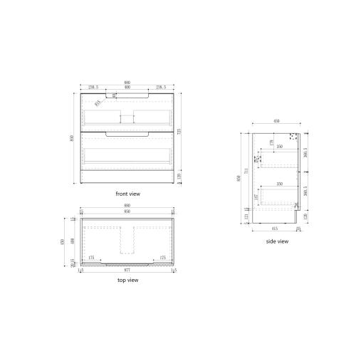 VANITIES - Lovina Floor Vanity Cabinet Only