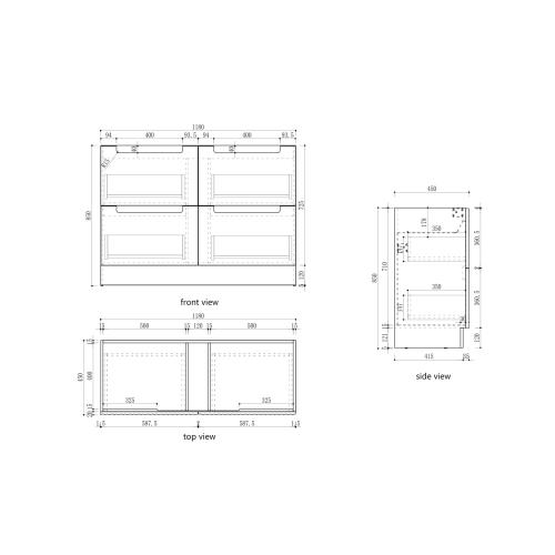 VANITIES - Lovina Floor Vanity Cabinet Only