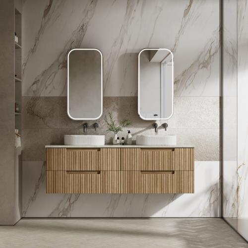 VANITIES - Lovina Tier Wall Hung Vanity w/ Premium Stone Top