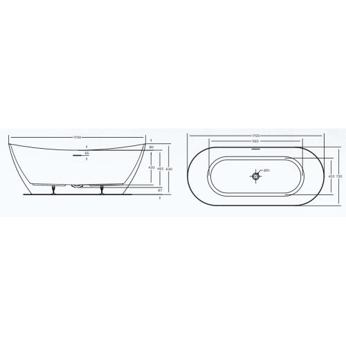 BATHS - LUKA Freestanding Bath - 